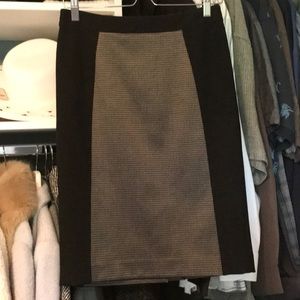 Black and patterned pencil skirt by Halogen. A classic.